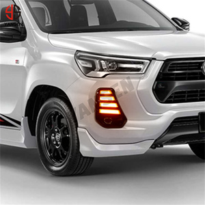 Kit de Carrocería con Luz LED para Parachoques para <span class=keywords><strong>Toyota</strong></span> <span class=keywords><strong>Hilux</strong></span> Rocco 2020 2021 2022 2023, 12V, Resistente al Agua, Luz Antiniebla, Rejilla DRL, Accesorios para Auto - Product Image 2