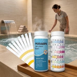 Bandelettes de <span class=keywords><strong>test</strong></span> de piscine 7-en-1 avancées : Solution tout-en-un pour l'entretien de la piscine, du spa et de la bain à remous - Product Image 6