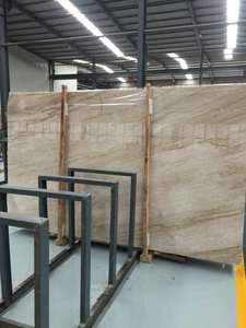 Mármol Natural de Calcita Beige Dino Pulido Moderno de Primera Calidad, Losa Grande para Piso, Baño, Escalera, Sala de Estar - Product Image 2