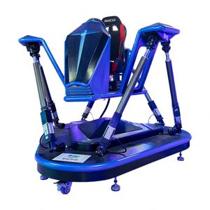 Simulateur de course automobile VR à six degrés de liberté, machine de jeu de course à trois écrans avec détection de mouvement, équipement de divertissement commercial - Product Image 5