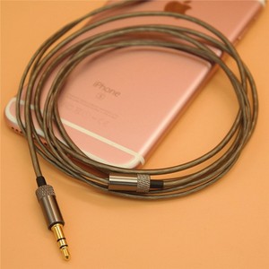 Cable de audio de 3,5 mm, cable blindado de cobre sin oxígeno, conector de metal con núcleo de TPE para auriculares - Product Image 2