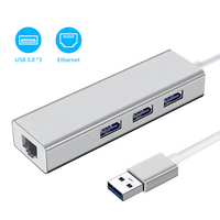 Concentrateur USB personnalisé OEM ODM 3 concentrateurs USB A 3.0 RJ45 1000Mbps 4 ports station d'accueil pour MacBook pro