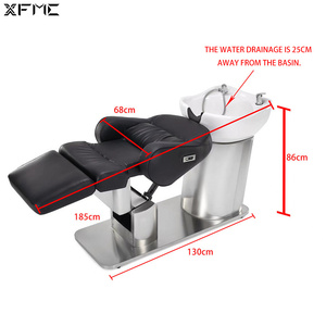 XFMC Meilleure vente <span class=keywords><strong>Lit</strong></span> de lavage électrique intégré en acier inoxydable avec fonction de levage et de rotation <span class=keywords><strong>pour</strong></span> <span class=keywords><strong>massage</strong></span> de la <span class=keywords><strong>tête</strong></span>, <span class=keywords><strong>pour</strong></span> salon de coiffure - Product Image 6