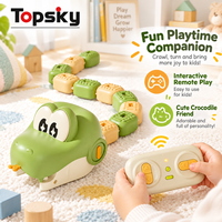 Jouet Serpent Télécommandé Rechargeable en Plastique, Jeu Interactif Électrique Rampant, Contrôlé par Application, Portée 10m, Serpent Gourmand pour Enfants