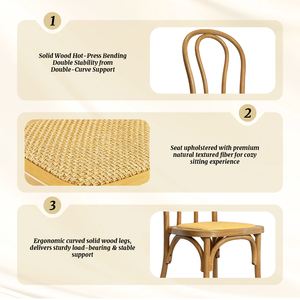 Chaise <span class=keywords><strong>bistrot</strong></span> française en rotin, chaise de salle à manger Thonet en bois courbé pour mobilier de café et restaurant rétro, chaise <span class=keywords><strong>bistrot</strong></span> - Product Image 3