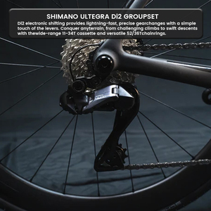 Bicicleta de Carreras 700C de Fibra de Carbono con Cambio Electrónico Di2 de 2x12 Velocidades y Frenos de Disco Hidráulicos LW-RD700C-12D - Product Image 5