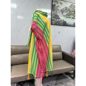 Nuevos Vestidos Holgados con Flecos Africanos para Mujer, Estilo Manga Murciélago, Frescos y Hermosos - Product Image 5