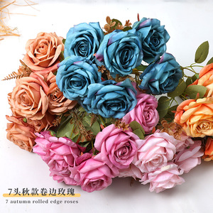 Bouquet de roses artificielles Xinchengzhi 30cm-100cm, fleurs en soie pour mariage et décoration intérieure - Product Image 5