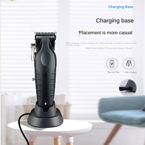 Pour <span class=keywords><strong>Kemei</strong></span> <span class=keywords><strong>KM</strong></span>-<span class=keywords><strong>2296</strong></span> cheveux rechargeables électriques pour tondeuse barbier lames réglables en acier inoxydable - Product Image 3