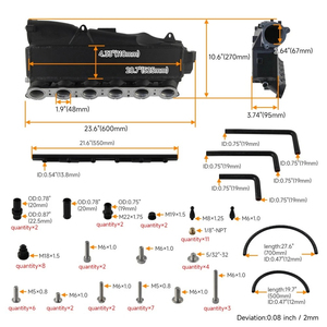 适用于第 2 代 BMW B58 M240i M340i M440i 3.0L 的中冷器进气歧管（带中冷器） - Product Image 6