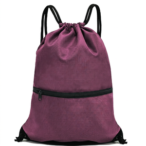 Mochila con Cordón Azul HM-BBl1 de Hemistyles, de Nailon, para Gimnasio y Deportes, 30-40L, Ligera, con Bolsillo Frontal con Cremallera, para Viajes y Actividades al Aire Libre - Product Image 1