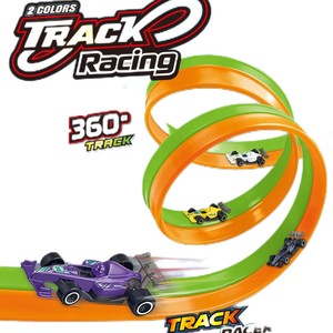 Voiture de course en alliage pour enfants, circuit à 360 degrés, fonctionnement par friction, pour enfants de 4 à 7 ans - Product Image 2