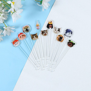 Acrylic khuấy thanh tùy chỉnh Pet cưới Cocktail khuấy cà phê uống Thanh trộn thanh - Product Image 2