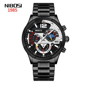 NIBOSI 2397 Nouveauté Horloge Haut de Gamme <span class=keywords><strong>Pas</strong></span> <span class=keywords><strong>Cher</strong></span> Prêt Stock Étanche Dernières Montres à Quartz pour Hommes avec Bande en Acier Inoxydable - Product Image 3