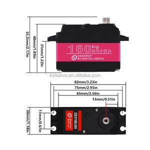 Dsservo DS51160 Nuevo Servo de Alto Torque de 24V 160KG, Servo Digital con Engranajes Metálicos a Prueba de Agua IP67 para Piezas de Robots, Barcos y Coches RC - Product Image 4