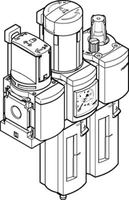 Vanne de réduction avec filtre MSB6-1/2:C3J1M1-WP, interface 1/2 po, 18 bars, purge manuelle, précision 40 m, série 542272