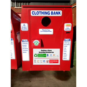 Tùy chỉnh ngoài trời kim loại quần áo tặng bin từ thiện quần áo tái chế Thùng sử dụng tháo rời quần áo thép Tặng thả hộp - Product Image 6