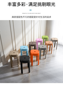 Mobili da ristorante all'ingrosso sgabelli impilabili per esterni prezzo economico sedia in plastica PP sgabello quadrato rotondo - Product Image 6