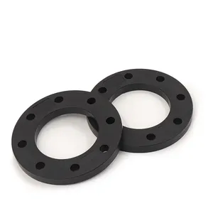 Retro Industrial Style Floor Flange 1/2" Door Handle Coated Black Malleable Cast Iron Decorative Pipe Fittings Connection