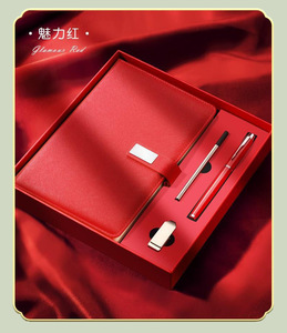 Articles cadeaux de luxe promotionnels en gros, carnet A5 en cuir, journal personnalisé, agenda de <span class=keywords><strong>bureau</strong></span>, <span class=keywords><strong>ensemble</strong></span> cadeau d'entreprise avec stylo - Product Image 3