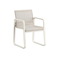 Ensemble de table et de chaises de jardin en aluminium minimaliste moderne pour l'extérieur, avec cadre résistant aux UV et à l'eau, pour les patios, les villas et les espaces ouverts