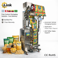 Machine d'emballage verticale automatique pour granulés, biscuits, poudre de noix, chips, snacks, bonbons, cacahuètes et riz