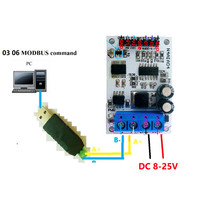 Módulos de Controlador de Potencia RS485 N4AIA04, Colector Analógico Neutro de 4-20 mA, ADC Modbus RTU, Código de Función 03 06, Voltaje, Corriente