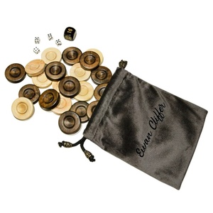 Pezzi di alta gamma dama in legno per Backgammon modello personalizzato fatto a mano portatile compatto Backgammon gioco Turkish Chips - Product Image 3