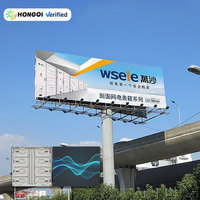 HONGQOI Özel Yüksek Yenileme Hızlı 7680Hz 10*20 metre Açık Hava Büyük LED Reklam Panoları Su Geçirmez LED Ekran İşletmeler İçin