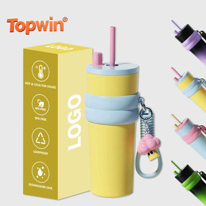 700ML Vacuum <b>Cup</b> 316 Stainless Steel With Lifting Rope Thermal Water Bottle <b>Cold</b> Insulation Leak-proof Insulated <b>Cup</b> - Product Image 1