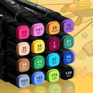 Marqueurs permanents de couleur en option (30/60/168) pour l'art, le <span class=keywords><strong>manga</strong></span>, le dessin et le croquis – Stylo pinceau artistique de Chine - Product Image 6