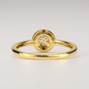 Precio de fábrica, anillo chapado en oro avanzado, anillo de estrella chapado en oro amarillo de 18 quilates, anillos de joyería fina para niña redonda - Product Image 4