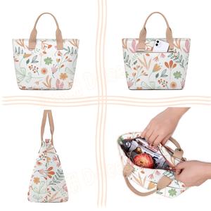 Индивидуальные холщовые Наплечные сумки с полной печатью, изолированная сумка для пикника, сумка-холодильник - Product Image 3