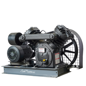 Compresseur d'air industriel de type V, lubrifié à l'huile, pompe à air à piston haute pression avec moteur électrique pour usage en atelier - Product Image 1