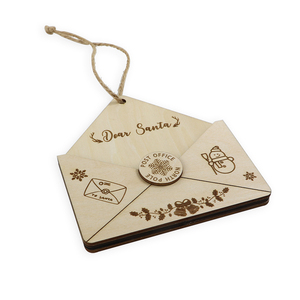 Portafoglio Natalizio Porta Voucher e Contanti, Busta Regalo Ecologica in <span class=keywords><strong>Legno</strong></span> <span class=keywords><strong>da</strong></span> Appendere, Decorazione per <span class=keywords><strong>Albero</strong></span> <span class=keywords><strong>di</strong></span> Natale - Product Image 3
