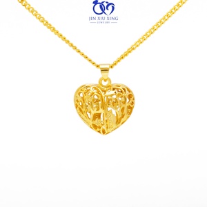 JXX JDZ High Quality Brass Jewelry Gold Plated Hollow <b>Heart</b> Pendant Charm <b>Frames</b> Neckerchief/Choker Necklace - Product Image 5