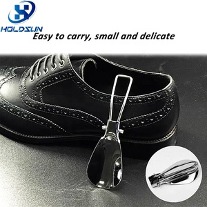 Corne de chaussure en or pliable en métal vintage d'aide de chaussure portative de luxe pour vos besoins de chaussure - Product Image 6