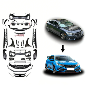 ชุดบอดี้กันชนรถสำหรับ Honda Civic กันชนหน้ากระจังหน้าแบบ <span class=keywords><strong>FK8</strong></span>ชุด R 1:1 - Product Image 2