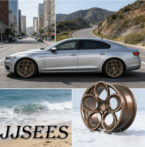 JJSEES Jantes forgées en acier bronze personnalisées 19/20 21 22 24 26 pouces à quatre feuilles de trèfle pour <span class=keywords><strong>Alfa</strong></span> <span class=keywords><strong>Romeo</strong></span> Zeekr Audi NIO - Product Image 1