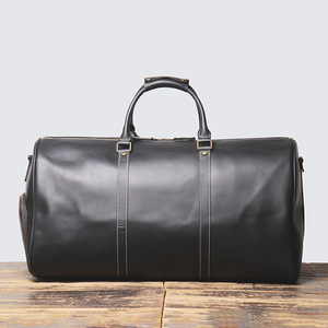 Nuevo Bolso de Viaje de Cuero Vacuno para Hombre, Bolso de Mano de Cuero Crazy Horse Vintage, Bolso de Hombro para Viaje - Product Image 2