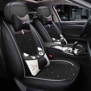Universal Luxury Car <strong>Seat</strong> <strong>Covers</strong> Full Set Leather Interior Accessories for Jeep Wrangler Jk &amp; for Honda Civic - Product Image 5