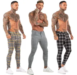 GINGTTO-Pantaloni da golf elasticizzati skinny per uomo, pantaloni in stock, personalizzati, all'ingrosso