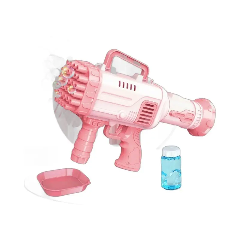 Penjualan terlaris 32 lubang luar ruangan musim panas sabun permainan air anak penembak klasik Bazooka gelembung mesin mainan untuk anak laki-laki & perempuan