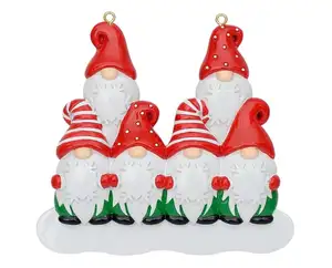 Gnome Family of2 3 4 5 6 Personalized Christmas Ornament Gnomes Ornament Family Christmas Ornament Unique for Elf Family