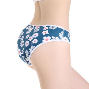 Shanhao Print Menstruatie Slipje Tieners Biologisch Katoen Bragas Menstruales Biologisch Afbreekbaar Bamboe Periode Slipje Voor Vrouwen - Product Image 4