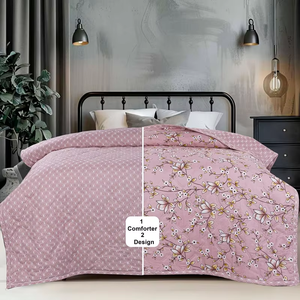 เตียงไมโครไฟเบอร์แสนสบายผ้าคลุมเตียงนอนคู่นุ่มสบายน้ำหนักเบาและระบายอากาศได้ดี220 GSM ผ้าห่ม AC เหมาะสำหรับเครื่องนอนทุกฤดูกาล - Product Image 1