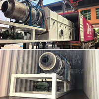 Machine de carbonisation industrielle à tambour rotatif, moteur haute productivité, capacité de 500-1000 kg/h pour la coque de riz, la coque de noix de coco, la sciure de bois