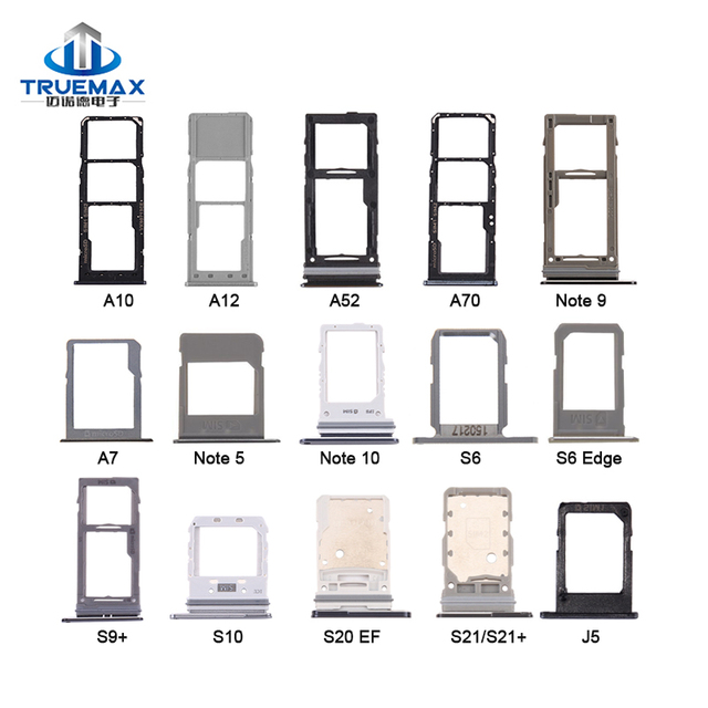 Replacement Sim Card Adapter Card Reader Tray Slot Holder for Samsung Galaxy J5 J6 J7 J8 A21s A51 A52 A71 A80 M10 M20 M30
