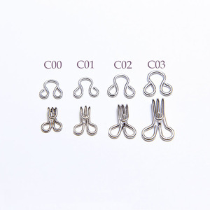 Crochet et œillet métalliques enduits de qualité supérieure C01, petit crochet de col pour chemisier, corset, accessoires de couture OEM ODM - Product Image 6