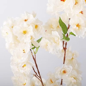 <b>Artificial</b> Silk Cherry Blossom <b>Flowers</b> <b>for</b> Home <b>Garden</b> Wedding Event Christmas Decoration - Product Image 2